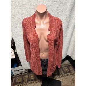 Market & Spruce Red Knit Cardigan Sz S
